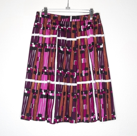 MaxMara Weekend Plaid Pleated Skirt 8 - Picture 2 of 5